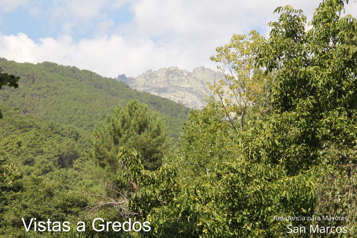 Residencia para Mayores San Marcos El Hornillo Ávila. Residencia tercera edad, de ancianos. Geriátrico, residencia geriátrica familiar en la Sierra de Gredos, Castilla y León